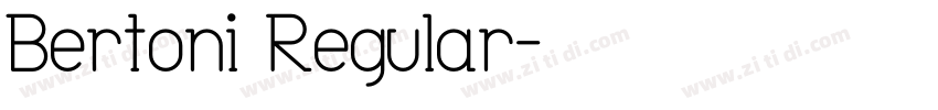 Bertoni Regular字体转换
